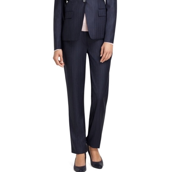 Pantalon Habillé Femme Brooks Brothers Caroline Fit - Taille 12 (tour De Taille 34 Pouces), Neuf Sans étiquettes, Coupe Droite Classique